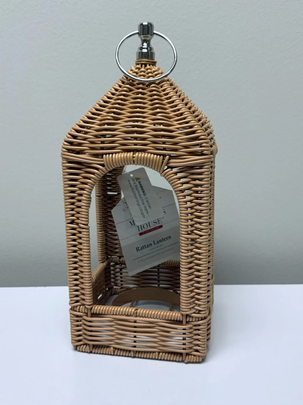 My Texas House Woven Rattan Lantern, 12